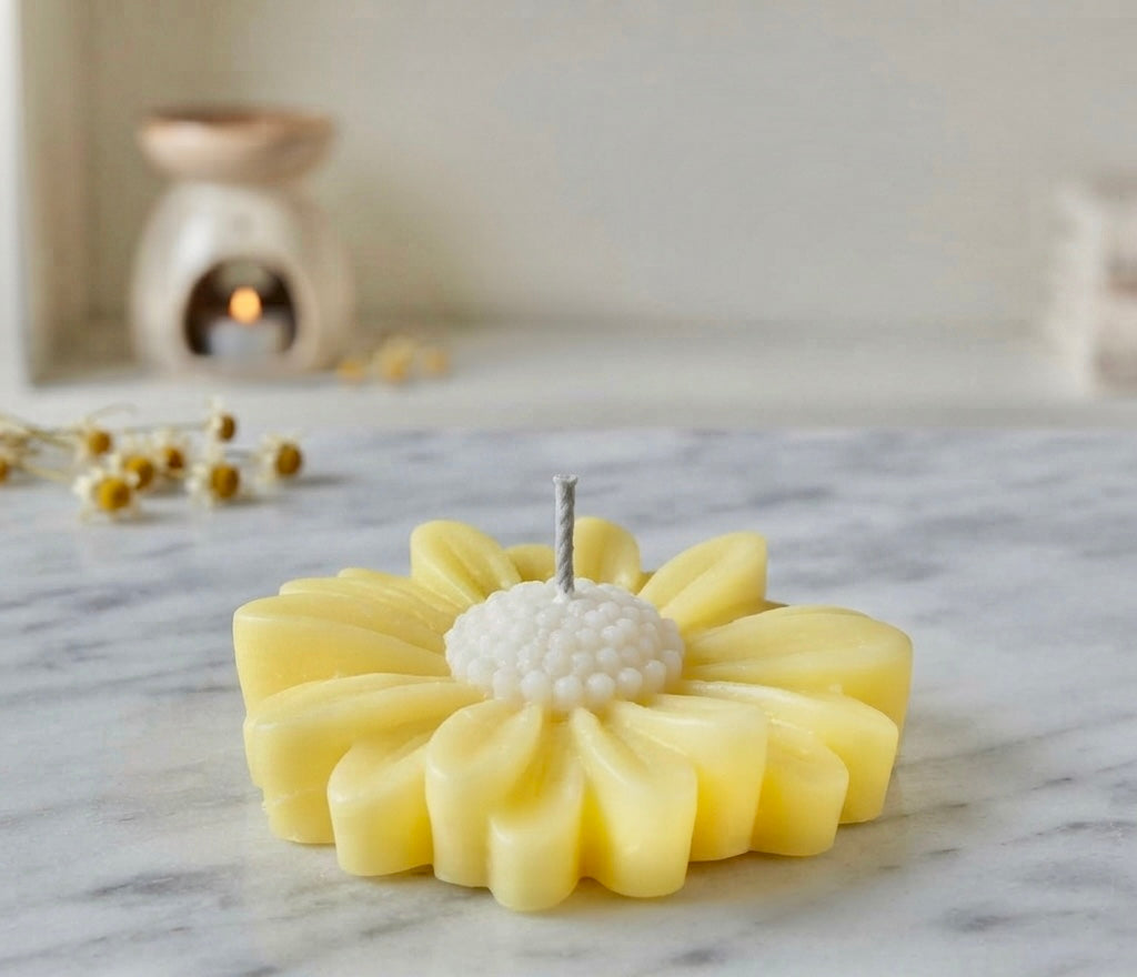Daisy Flower Soy Wax Scented Candles – Pack of 12