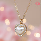 Luxury Heart Pendant Necklace with Preserved Rose Gift Box – Perfect Romantic Gift