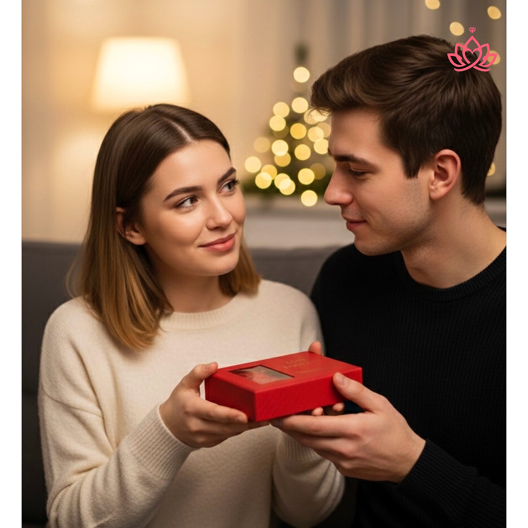 Luxury Heart Pendant Necklace with Preserved Rose Gift Box – Perfect Romantic Gift