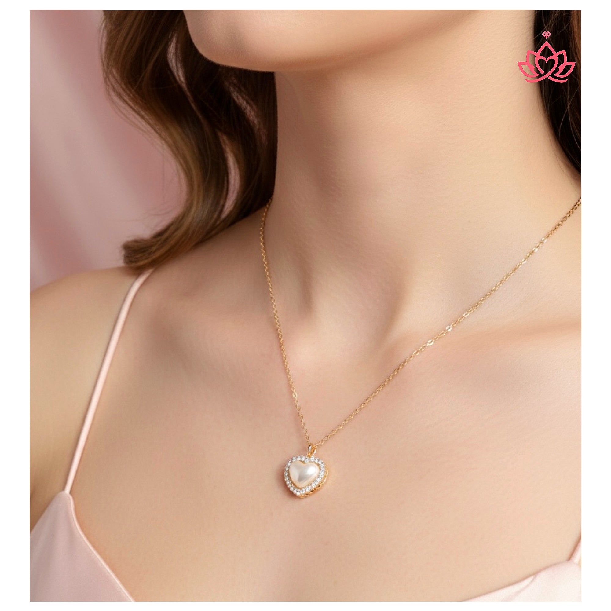 Luxury Heart Pendant Necklace with Preserved Rose Gift Box – Perfect Romantic Gift